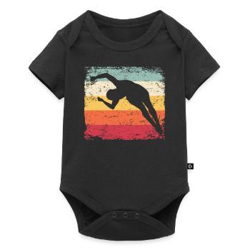 Plongeon, Saut artistique, Plongeon synchronisé - Body à manches courtes Premium Bébé - noir - Devant