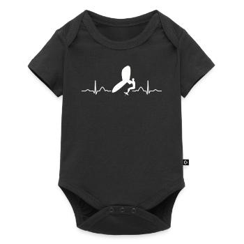 Wings Surfer Wingsurfing Retro Foil Wings - Baby Premium short-sleeve bodysuit - black - Front
