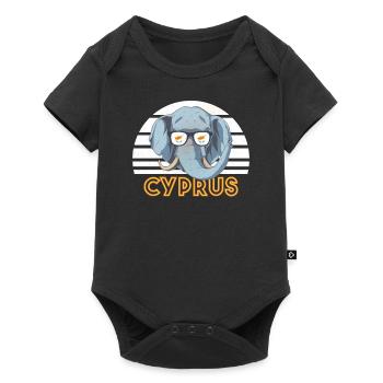 Cyprus - Baby Premium short-sleeve bodysuit - black - Front