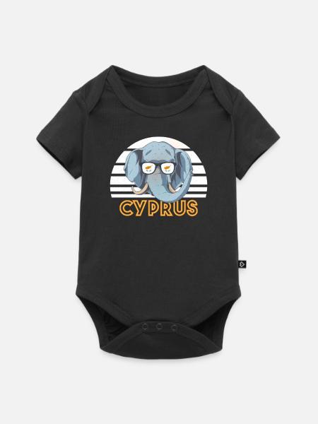 Zypern - Baby Premium Kurzarmbody - Schwarz