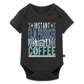 Producteur de film instantané Il suffit d’ajouter du café - Body à manches courtes Premium Bébé - noir - Devant