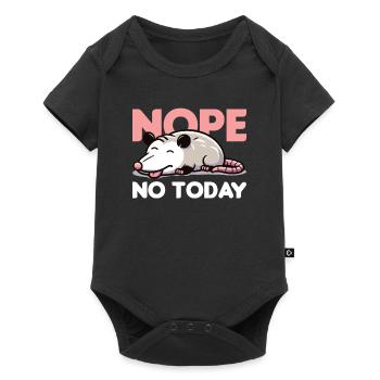 Nope Not Today Opossum - Baby Premium short-sleeve bodysuit - black - Front