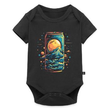 Space Universe Soda Can - Baby Premium short-sleeve bodysuit - black - Front