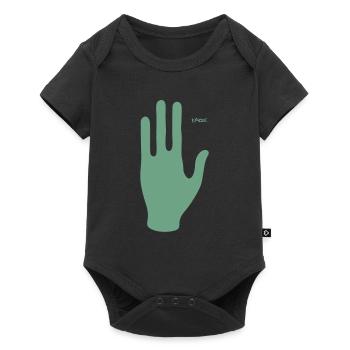 Nous venons en paix, main d’un extraterrestre - Body à manches courtes Premium Bébé - noir - Devant
