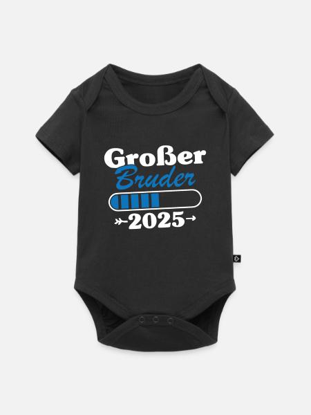 Großer Bruder Loading 2025 - Baby Premium Kurzarmbody - Schwarz
