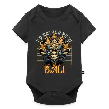 I'd Rather Be In Bali Indonesia Balinese Barong Ma - Baby Premium Kurzarmbody - Schwarz - Vorne