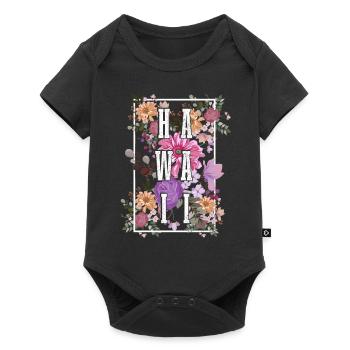 Hawaï Aloha Souvenir hawaïen - Body à manches courtes Premium Bébé - noir - Devant