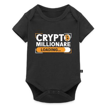 Bitcoin Crypto-monnaie Argent BTC Crypto Coin - Body à manches courtes Premium Bébé - noir - Devant