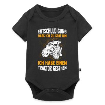 Sorry I'm late, I've got tract - Baby Premium short-sleeve bodysuit - black - Front