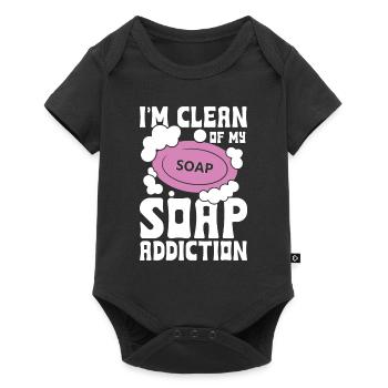 I'm Clean Of My Soap Addiction für einen - Baby Premium Kurzarmbody - Schwarz - Vorne