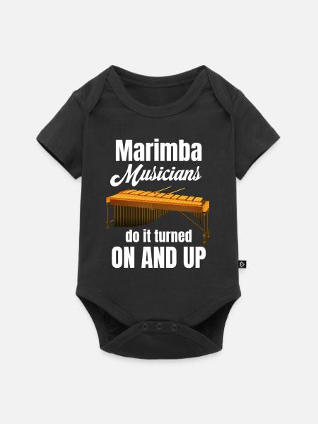 Marimba-musiker Machen Es Mit Eingeschalteter - Baby Premium Kurzarmbody - Schwarz