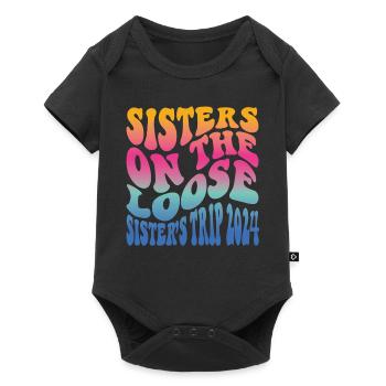 Sisters On The Loose Girls Reunion Trip - Baby Premium short-sleeve bodysuit - black - Front
