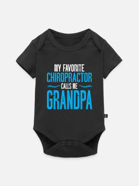 Chiropraktiker Chiropraktik - Baby Premium Kurzarmbody - Schwarz