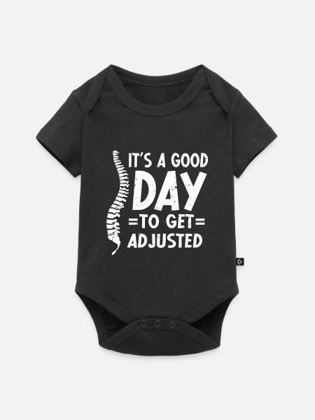 Chiropraktiker Chiropraktik - Baby Premium Kurzarmbody - Schwarz