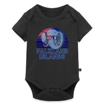 Falkland Islands - Baby Premium short-sleeve bodysuit - black - Front
