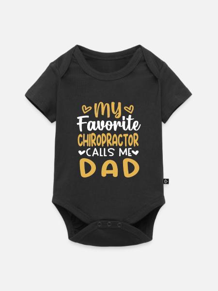 Chiropraktiker Chiropraktik - Baby Premium Kurzarmbody - Schwarz