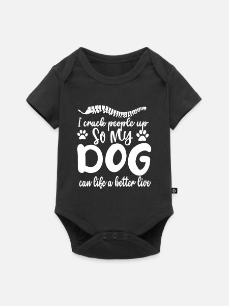 Chiropraktiker Chiropraktik - Baby Premium Kurzarmbody - Schwarz