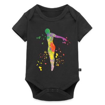Plongeon, Saut artistique, Plongeon synchronisé - Body à manches courtes Premium Bébé - noir - Devant