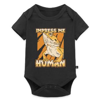Impress Me Human Pogona Pet Lizard Owner Bearded - Baby Premium short-sleeve bodysuit - black - Front