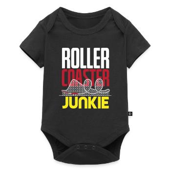 Roller Coaster Junkie - Baby Premium short-sleeve bodysuit - black - Front