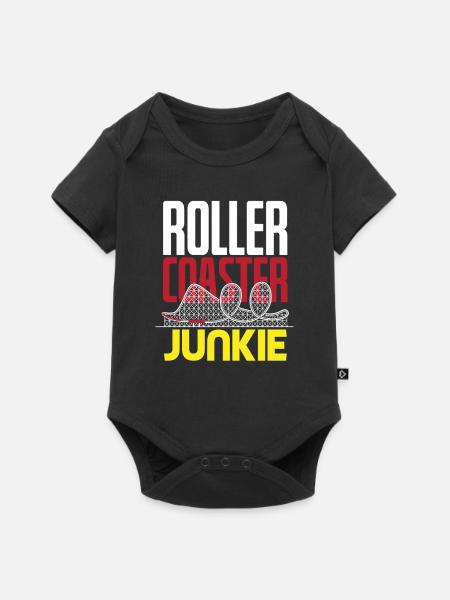 Achterbahn Junkie - Baby Premium Kurzarmbody - Schwarz