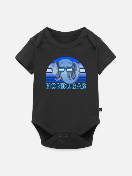 Honduras - Baby Premium Kurzarmbody - Schwarz