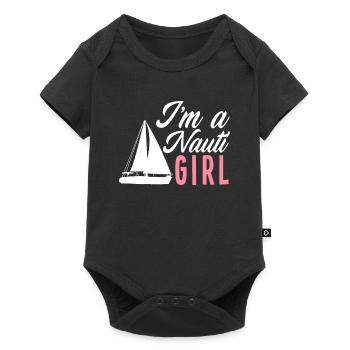 Jeux de mots Sailor Girl Sailor Sailing - Body à manches courtes Premium Bébé - noir - Devant