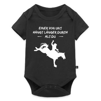 Rodeo Ausdauer-Champion - Baby Premium Kurzarmbody - Schwarz - Vorne