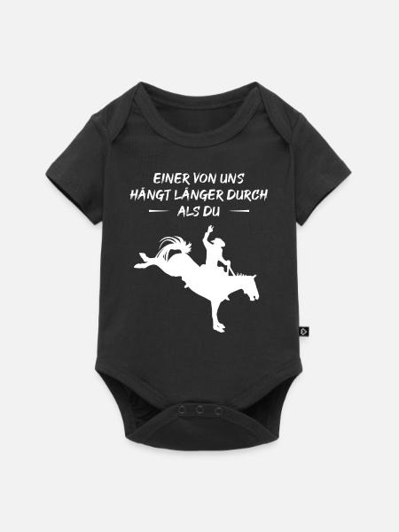 Rodeo Ausdauer-Champion - Baby Premium Kurzarmbody - Schwarz