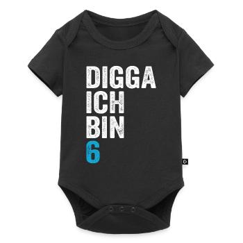Digga J’ai 6e anniversaire garçon 6e anniversaire - Body à manches courtes Premium Bébé - noir - Devant