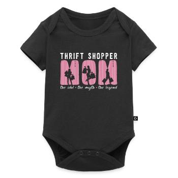 Thrift Shopper Mom The Idol Loves Thrift Shopping - Baby Premium short-sleeve bodysuit - black - Front