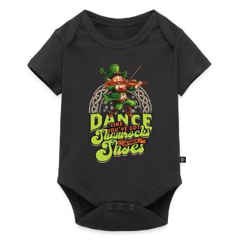 Danse irlandaise comme si vous aviez des trèfles dans les chaussures - Body à manches courtes Premium Bébé - noir - Devant