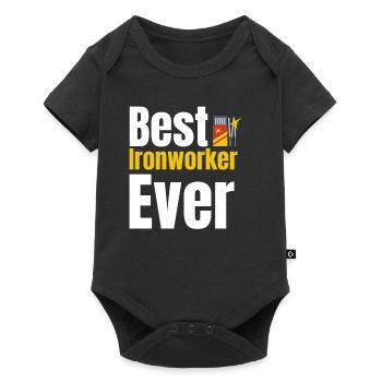 Best Ironworker Ever Welder - Baby Premium short-sleeve bodysuit - black - Front