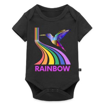 Rainbow - Baby Premium short-sleeve bodysuit - black - Front