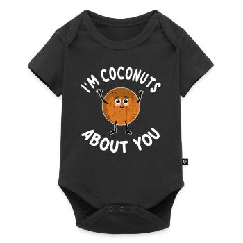 I'm Coconuts About You - Baby Premium short-sleeve bodysuit - black - Front