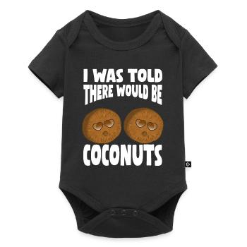 Funny Coconut Shirt - Baby Premium short-sleeve bodysuit - black - Front