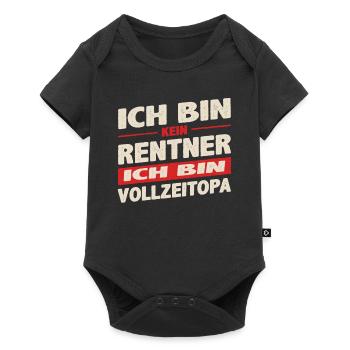 I'm not a retiree, I'm a full-time grandpa Red - Baby Premium short-sleeve bodysuit - black - Front