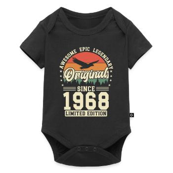 Creative Vintage 1968 Vintage rétro Design - Body à manches courtes Premium Bébé - noir - Devant