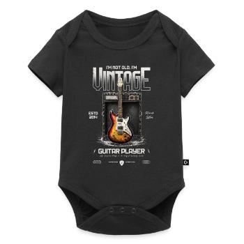 Ich bin nicht alt, ich bin Vintage-Retro-Gitarrist 2014 - Baby Premium Kurzarmbody - Schwarz - Vorne