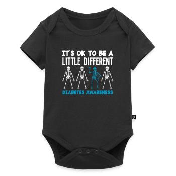 T1D Diabetes Type 1 Diabetic Gift - Baby Premium short-sleeve bodysuit - black - Front