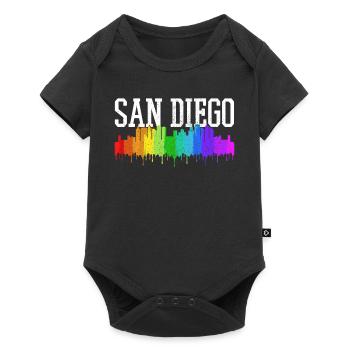 San Diego California Vintage Souvenir - Baby Premium short-sleeve bodysuit - black - Front
