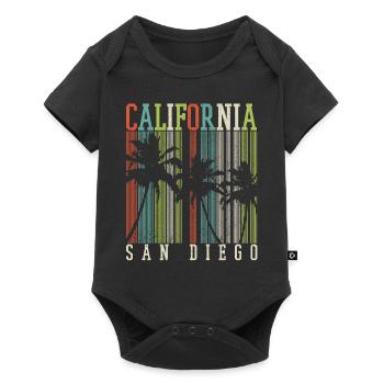 San Diego California Vintage Souvenir - Baby Premium short-sleeve bodysuit - black - Front