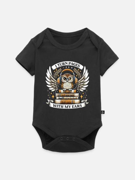 Geschenk Für Buchliebhaber Mit - Baby Premium Kurzarmbody - Schwarz