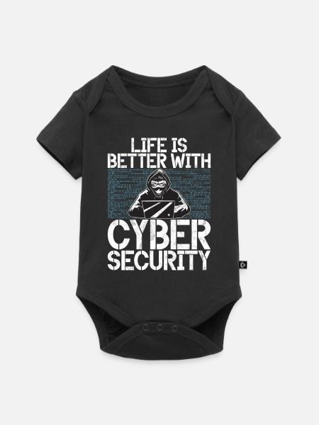 Cyber-sicherheits-hacker-hacking - Baby Premium Kurzarmbody - Schwarz