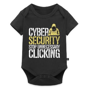 Piratage informatique en cybersécurité - Body à manches courtes Premium Bébé - noir - Devant