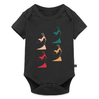 Colorful Masters of the Skies - Ski Freestyle Extravaganza - Baby Premium short-sleeve bodysuit - black - Front