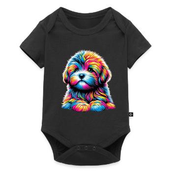 Bolonka Zwetna Chiot - Body à manches courtes Premium Bébé - noir - Devant