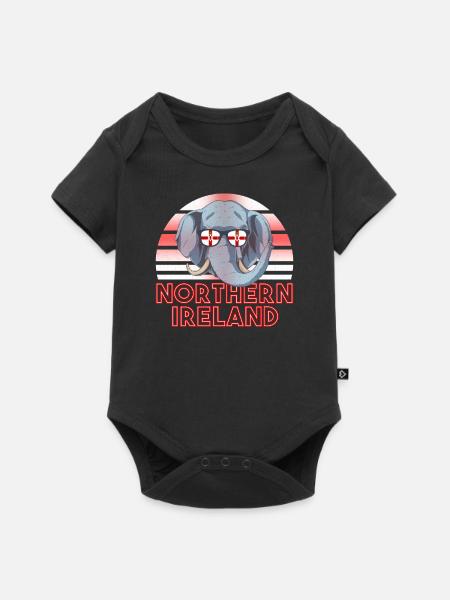 Nordirland - Baby Premium Kurzarmbody - Schwarz