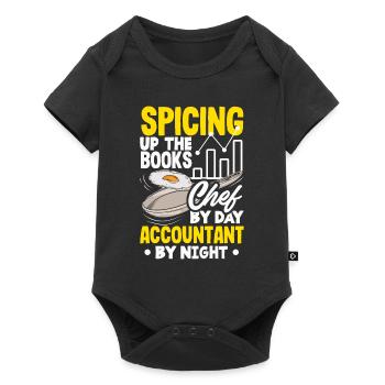Spicing Up The Books Chef Accountant Dual Career - Baby Premium short-sleeve bodysuit - black - Front