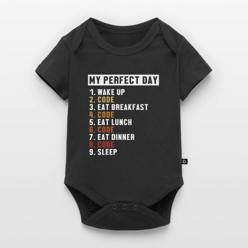 Coding Perfect Day Developer Software Engineer Baby Premium short-sleeve bodysuit